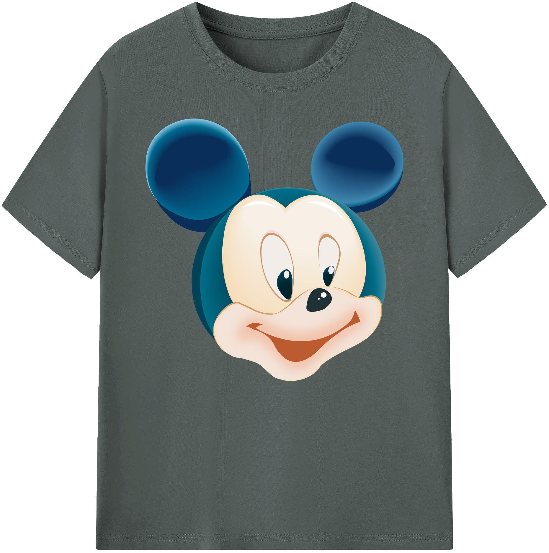 ミッキーマウス Mickey Mouse 綿100％ メンズ半袖Tシャツ｜肌触りやわらか＆通気性